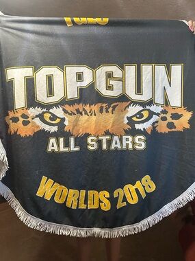Topgun All Stars Worlds 2018 Fringe Blanket - Black & Gold